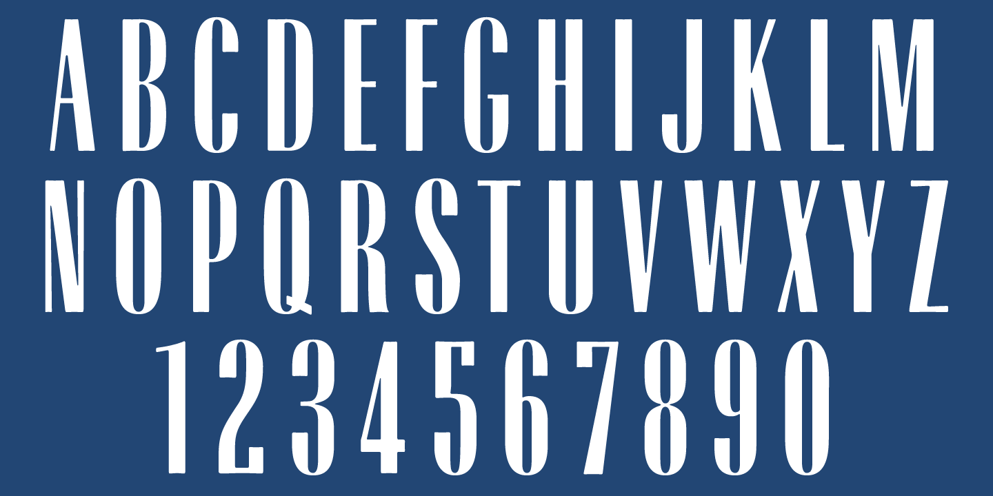 Przykład czcionki Radiant Extra Condensed CT Bold